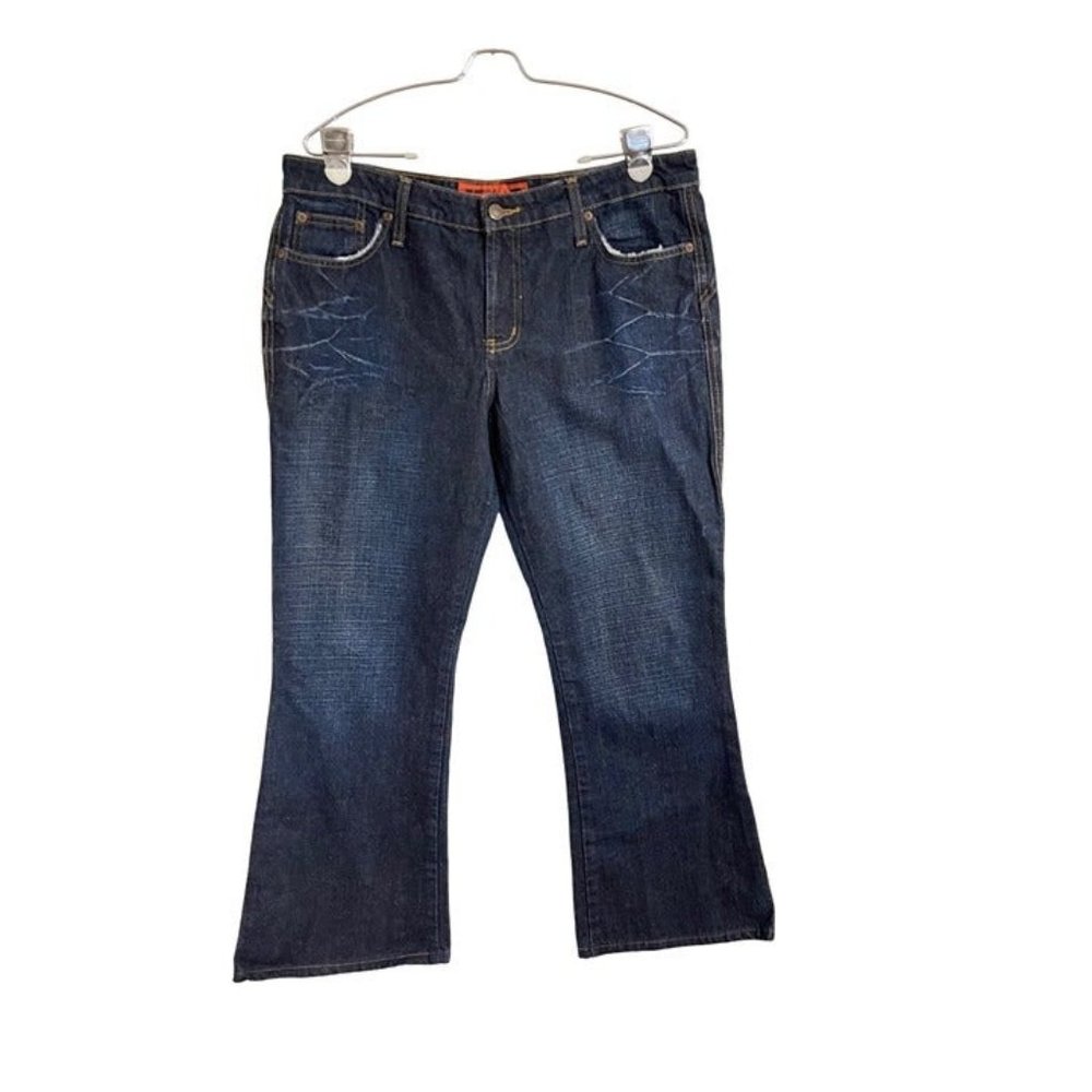 MOSSUESS.Women wide leg Jean blue color jean size 15‎